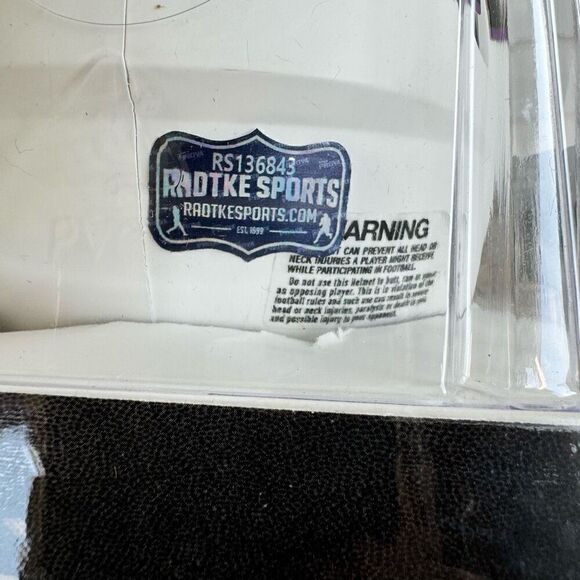 RANDY MOSS Auto Minnesota Vikings Riddell Lunar Eclipse Mini Helmet Radtke Cert - Picture 7 of 8